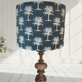 ijustlovethatfabric Lampshade - Palm Trees Hamptons Navy